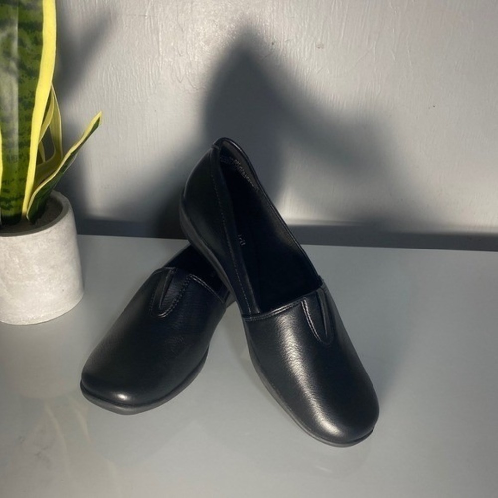 Easy Spirit Earlie Black Slip On Loafers‎ Womens Size 6M 8EARLIE3 Comfort Shoes